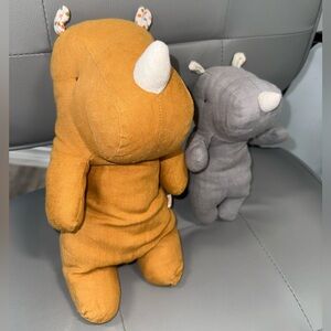 Maileg Rhino set~ small and medium